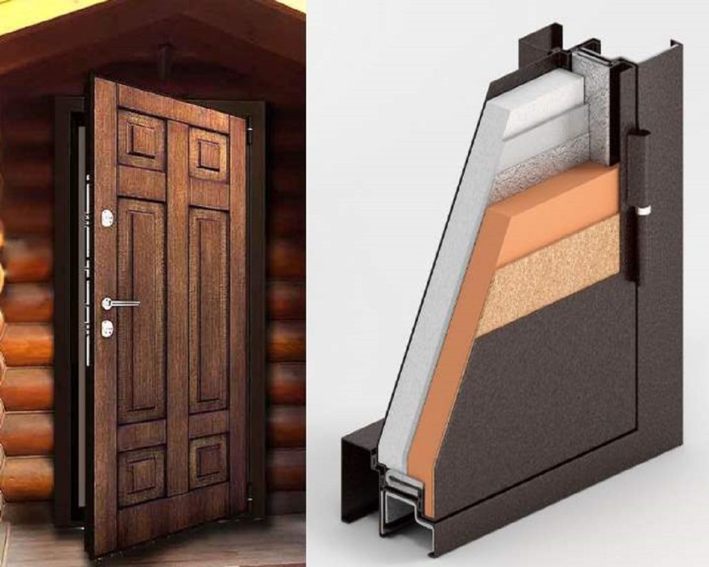 Двери с терморазрывом в деревянный дом